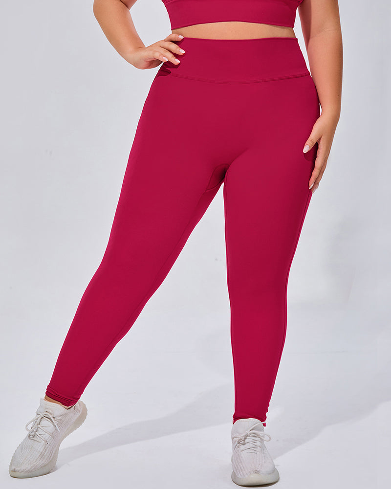 Women High Waist Breathable Plus Size Sports Pants S-3XL