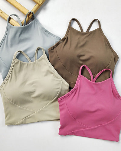 Wholesale Price Women Y Back High Neck Sling Sports Bra S-XL