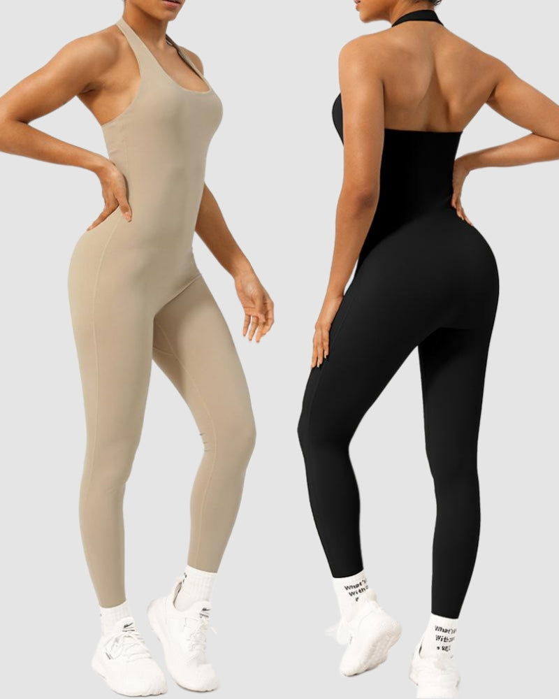 Woman Tighten Waist Yoga Jumpsuit S-XL