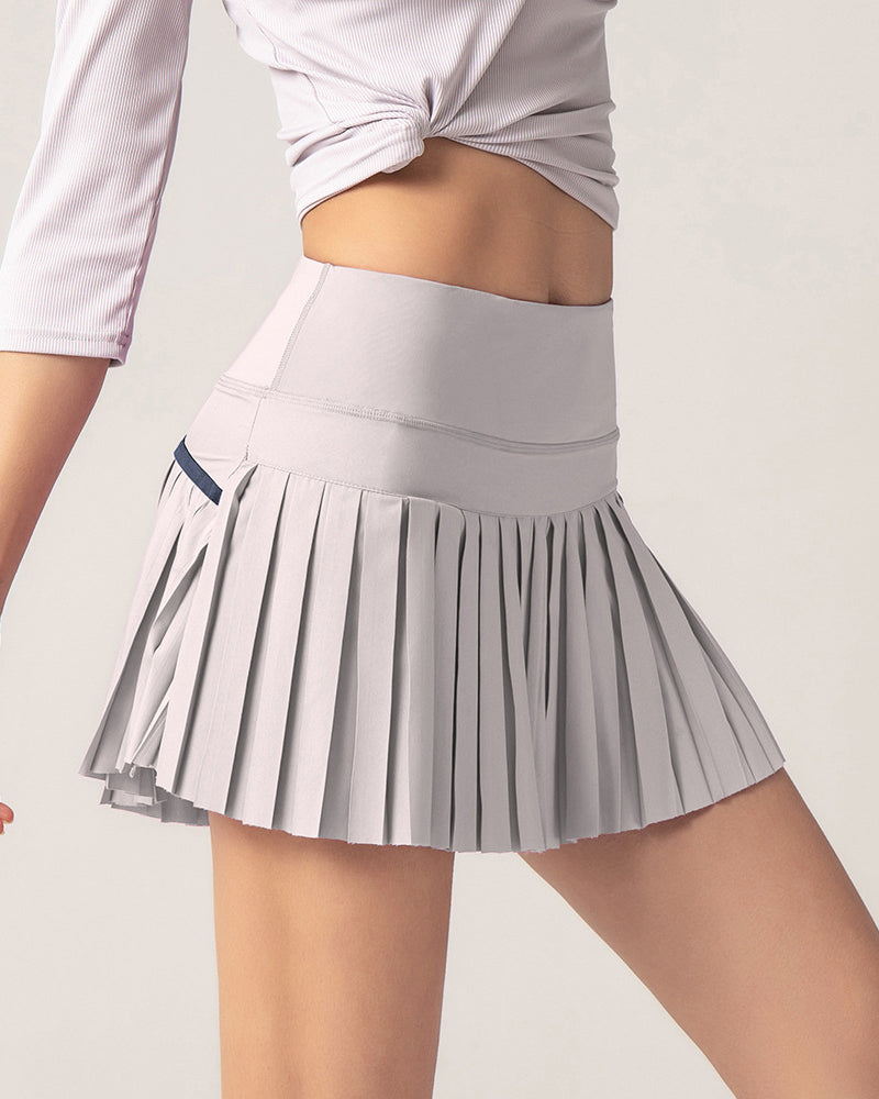 Custom Logo Lined Women High Waist Quick Drying Tennis Skirts XS-2XL