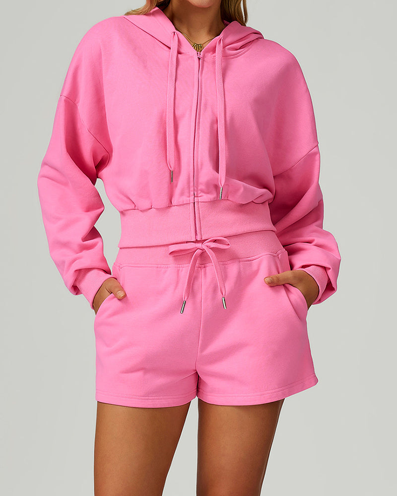 Woman Side Pocket Factory Price High Waist Outdoor Running Casual Fitness SweatShorts S-XL