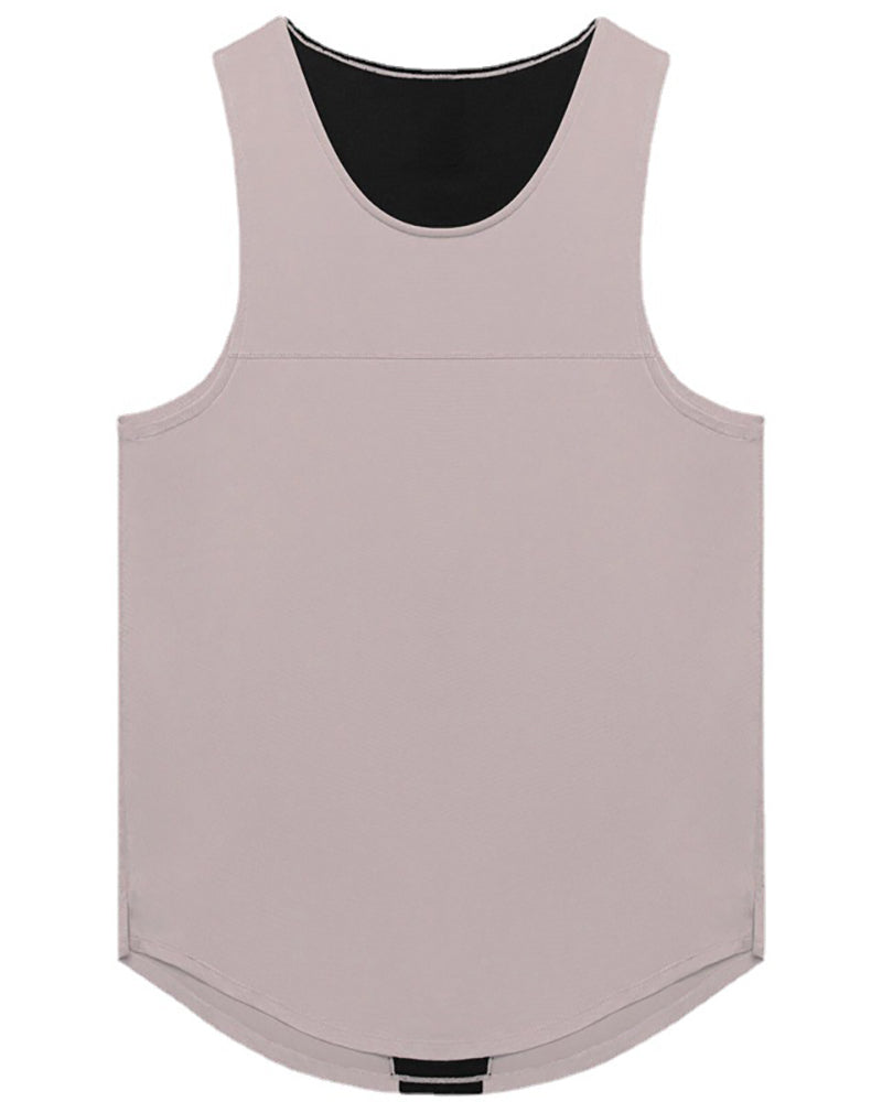 Mens Sports Casual Quick Drying Patchwork Vest S-2XL