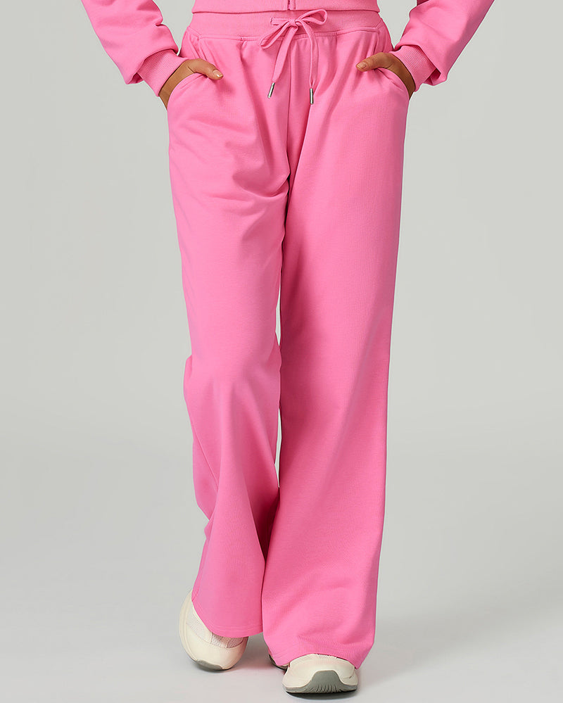 Women OEM High Waist Loose Wide Leg Sweatpants Sports Pants S-XL