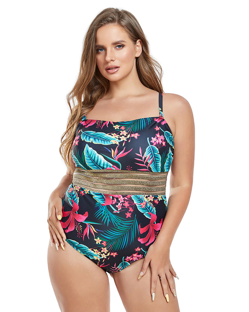 Top Plus Fat Plus One-Piece Swimsuit Swimsuit Women