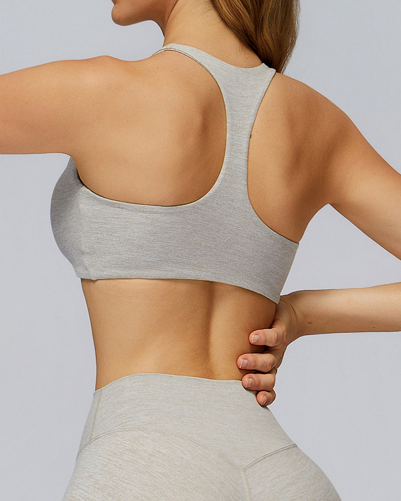 Brushed Yoga Bra Outdoor I-Shaped Back Fitness Wear for Women Running Tights Casual Sports Underwear S-XL