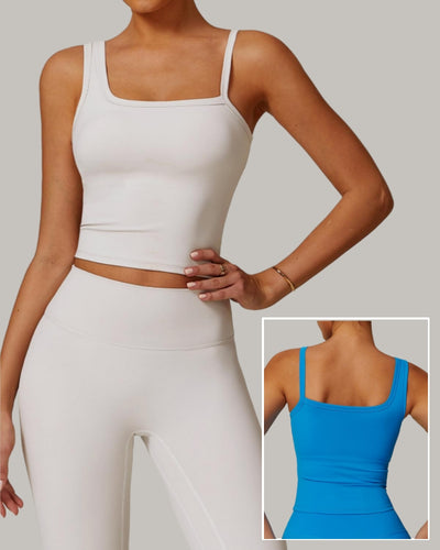 One Shoulder Sling Fashion OEM Add Logo Women Sports Vest S-XL