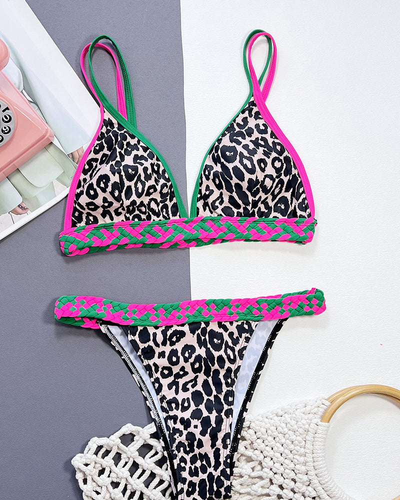 Leopard Printed Wholesale Sexy Bikini S-L