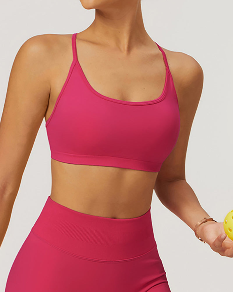 Women Sling Seamless Quick Drying Fitness Sports Bra S-XL