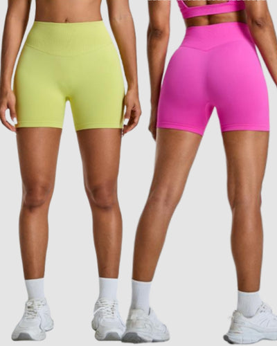 Women Seamless High Waist Quick Drying Running Shorts S-XL