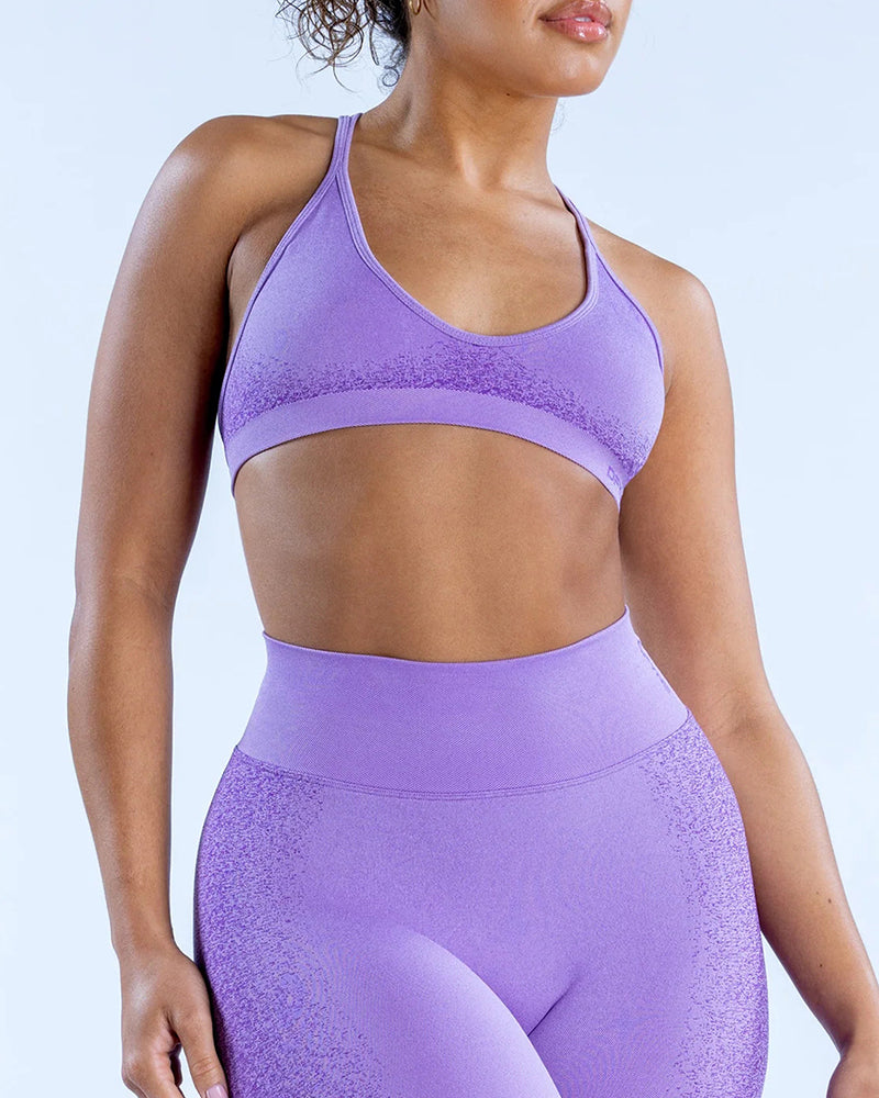 Solid Color DIY LOGO Women Halter Neck Fitness Work Out Bra XS-XL