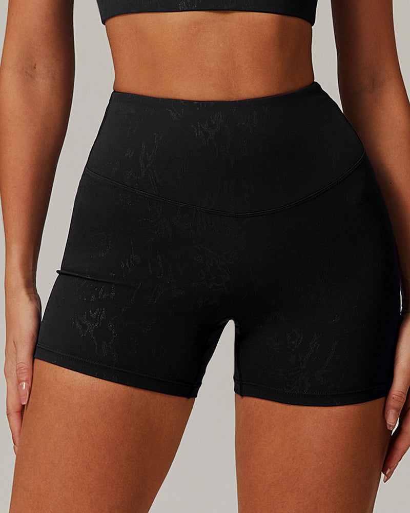 Wholesale Hot Stamping Tight Yoga High-Intensity Running Fitness Shorts S-XL