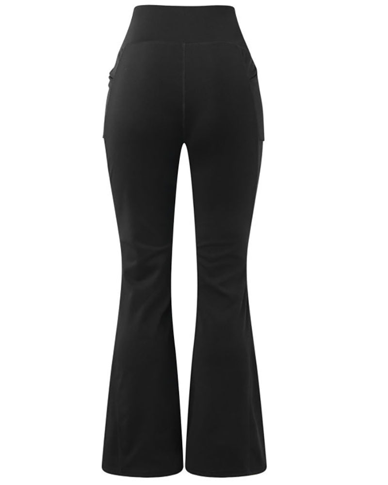 New High Waist Women Sports Wide Leg Running Pants S-2XL