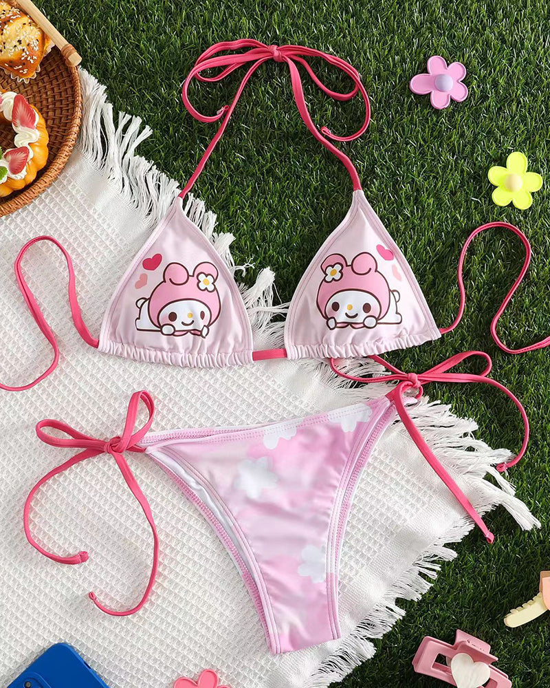 Hello Kitty Cute Beach Sexy Bikini Set S-XL