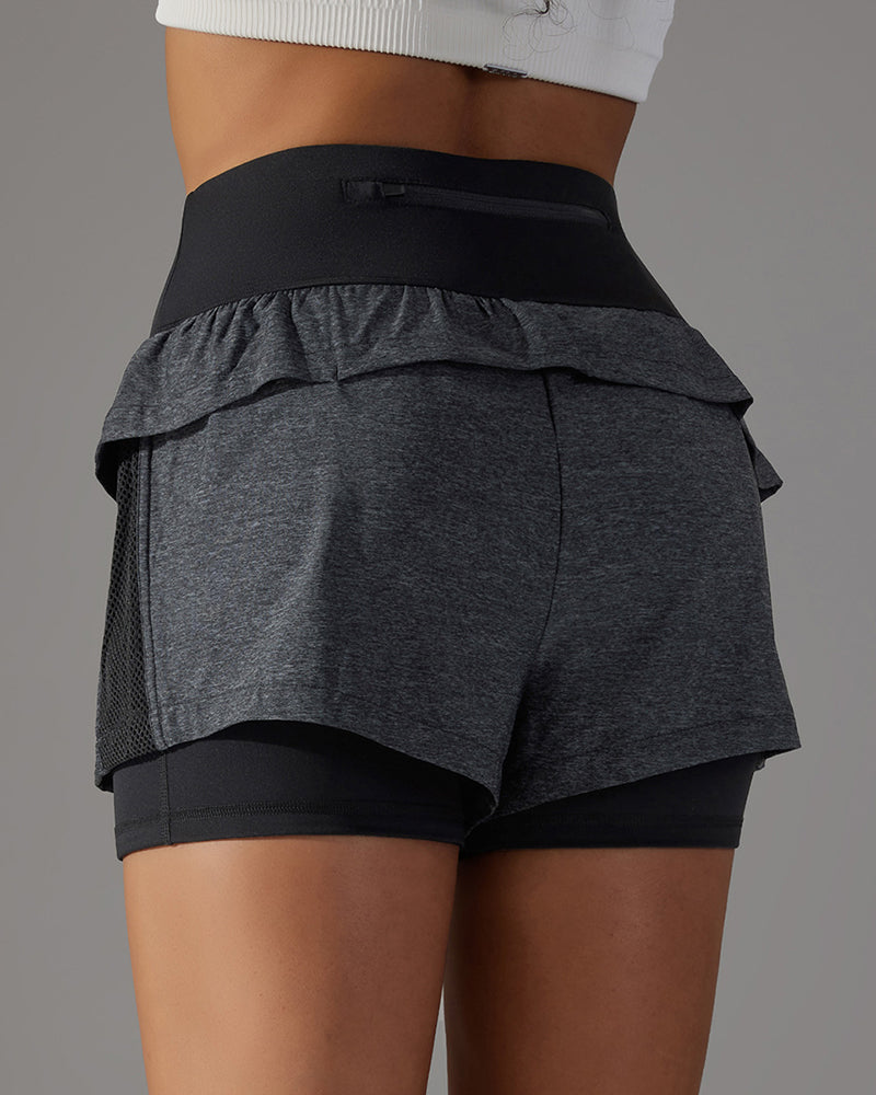 Customize Label High Waist Women Lined Pocket Running Shorts XS-XL