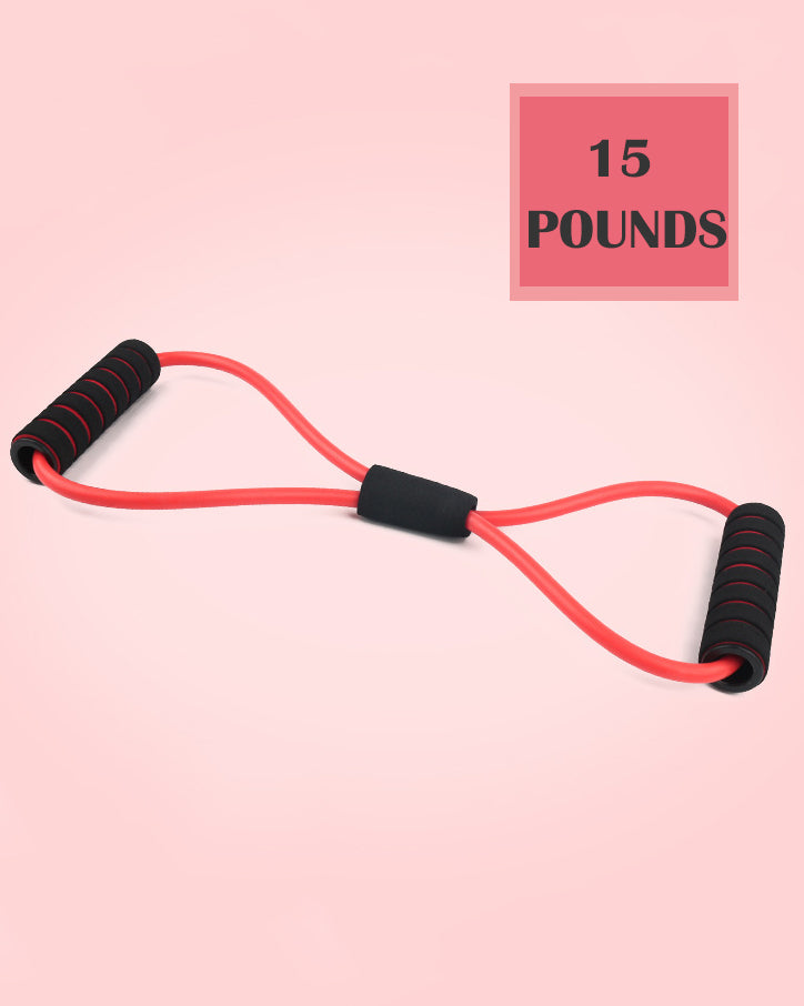 8-Character Pulling Tool Open Back Exercise Beautiful Back Tool Yoga Fitness Elastic Band Pulling Rope Residence Home equipment