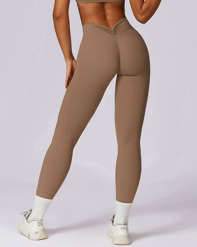 Wholesale OEM ODM Women Gym Solid Color Workout Pants S-XL