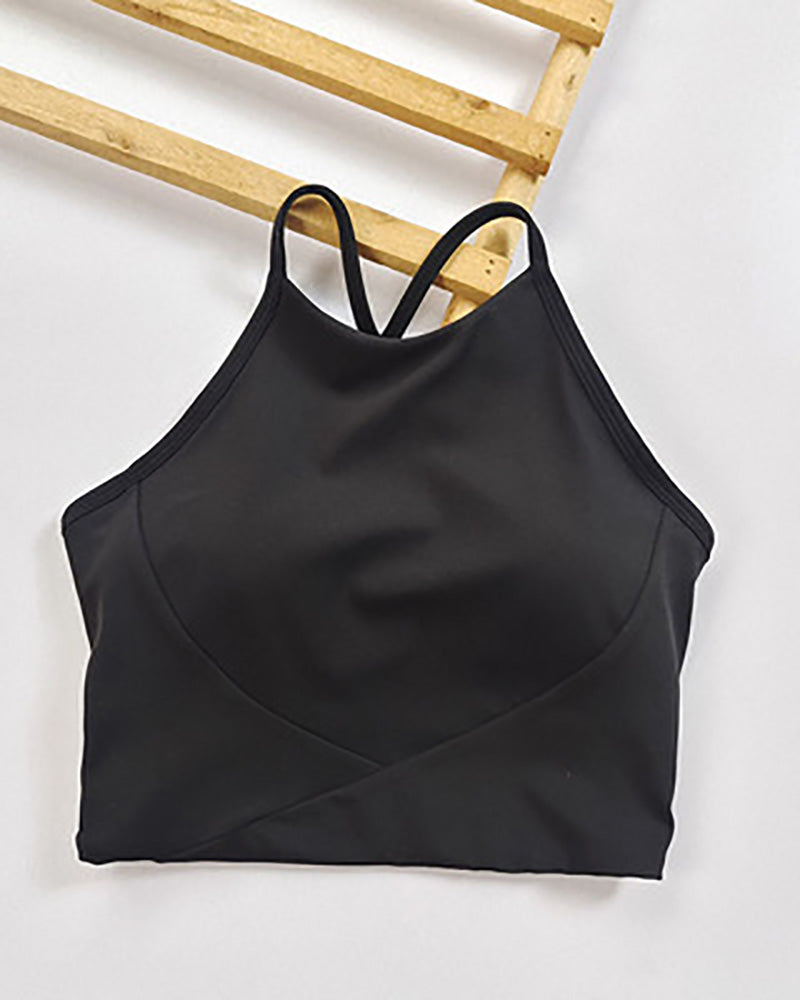 Wholesale Price Women Y Back High Neck Sling Sports Bra S-XL