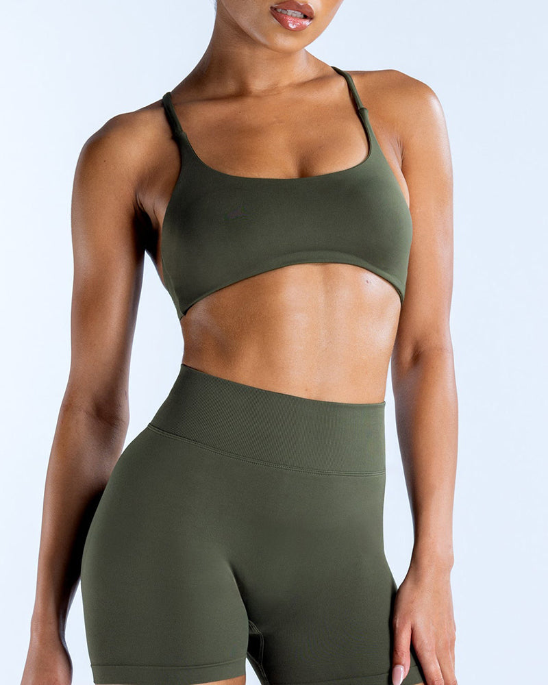 Wholesale Women Customized OEM LOGO Sling Sports Bra XS-XL