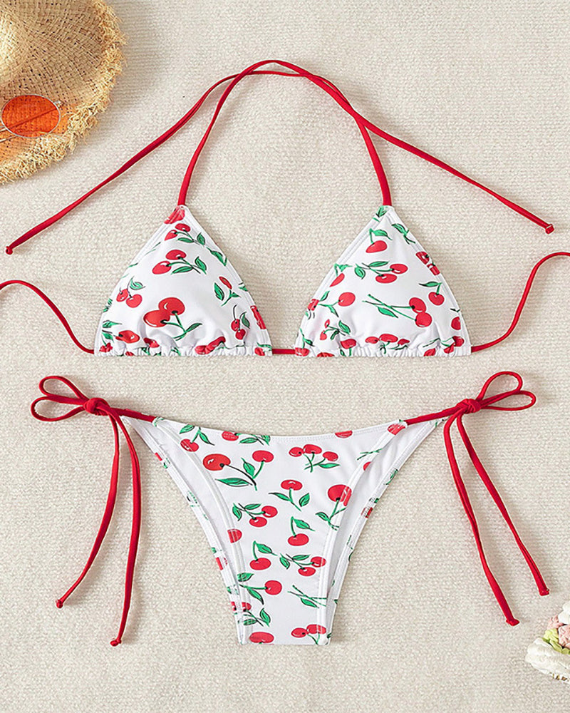 Printed Wholesale Girl Beach Bikini Set XS-L