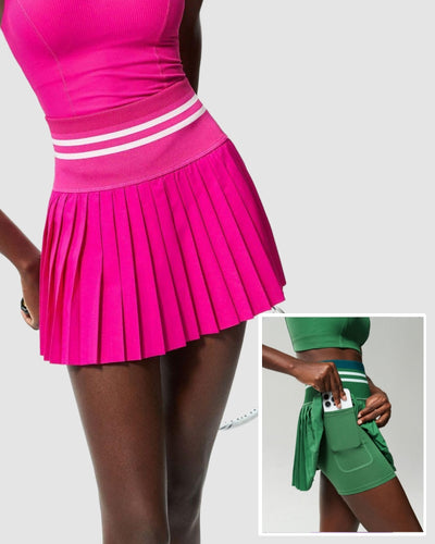 Presale(8-15 Days) High Waist Quickly Drying Tennis Badminton Pleated Skirts S-XL