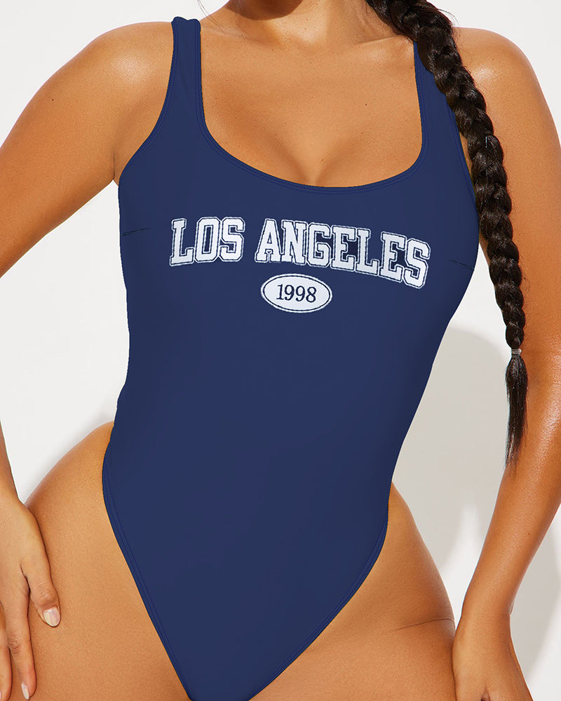 Letter Printed Wholesale One Piece Swimwear S-XL