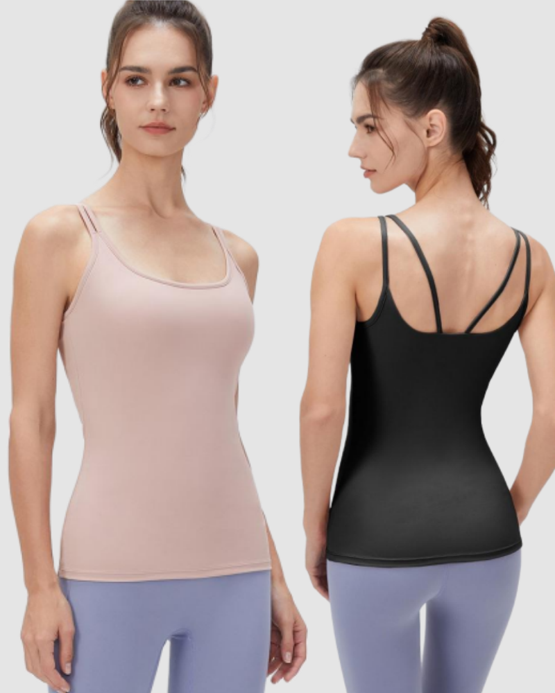 Women Sling Pad Sports Yoga Running Vest S-XL