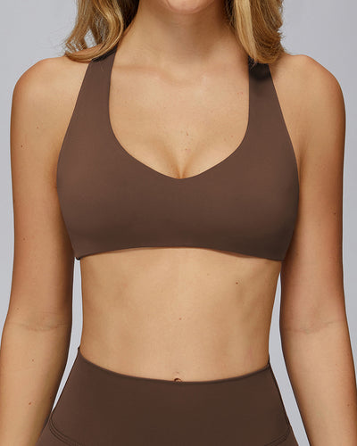Brushed Yoga Bra Outdoor I-Shaped Back Fitness Wear for Women Running Tights Casual Sports Underwear S-XL