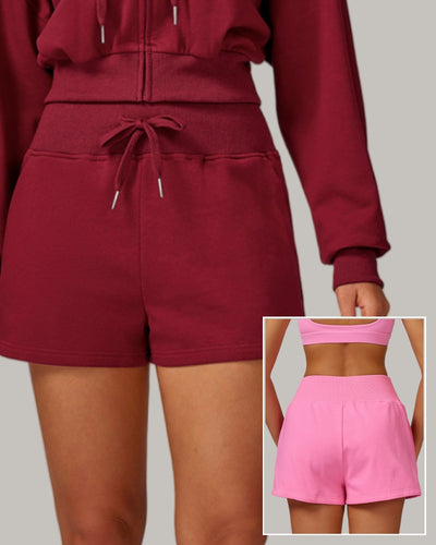 Woman Side Pocket Factory Price High Waist Outdoor Running Casual Fitness SweatShorts S-XL