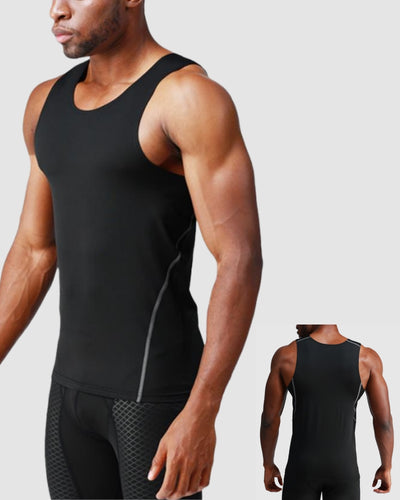 Sleeveless Men's Solid Color Fitness Outdoor Running Training Vest Black Gray White S-3XL