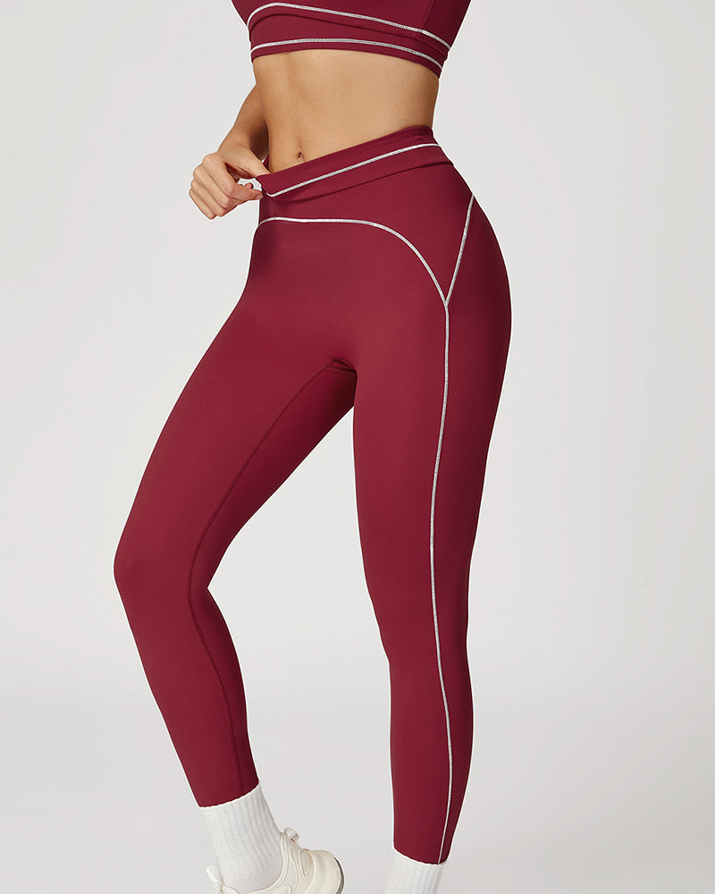 Fitness Women Logo Customized Colorblack High Waist GYM Sports Yoga Leggings Red Blue Brown Green Black S-XL