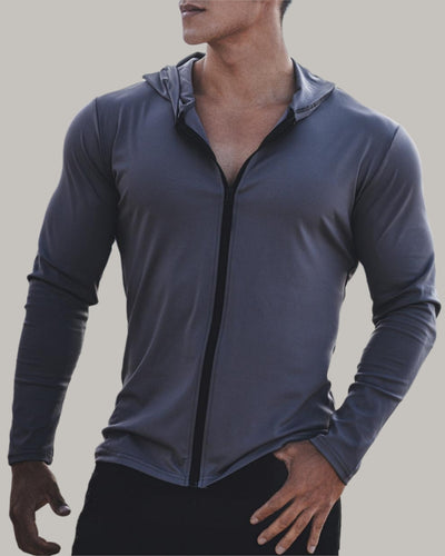 Men's Outdoor Running Long Sleeve Hoodies Coat M-3XL