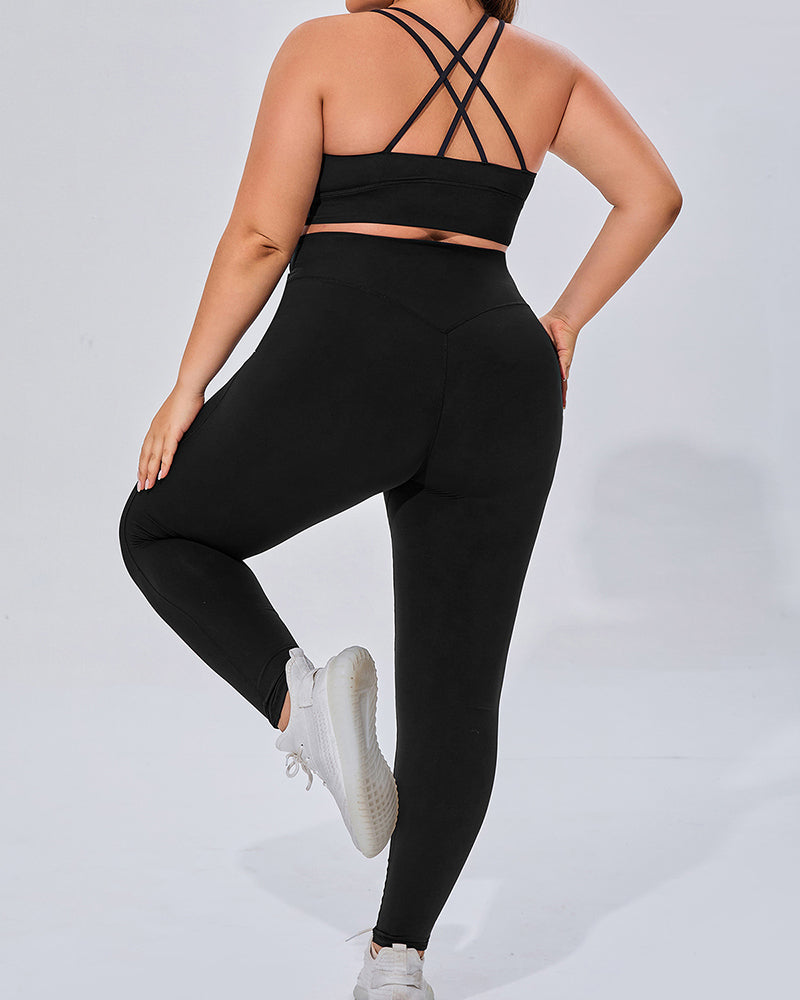 Women High Waist Breathable Plus Size Sports Pants S-3XL