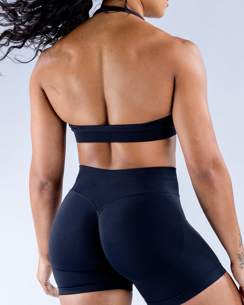 Wholesale Women Halter Neck Seamless Yoga Sports Bra XS-XL