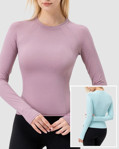 Cutomized Logo Women Long Sleeve Breathable Ourdoor Fitness Running UPF50+ T-shirt S-2XL