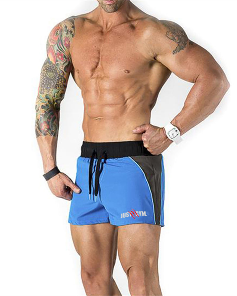 Beach Wear Fitness Mens Hot Summer Just GYM Outdoor Running Quick Dry Shorts Red Green Black Blue M-2XL