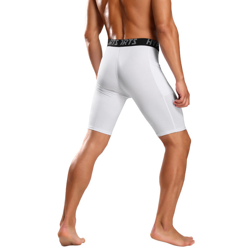 3 Pcs Sports Tight Shorts Men&