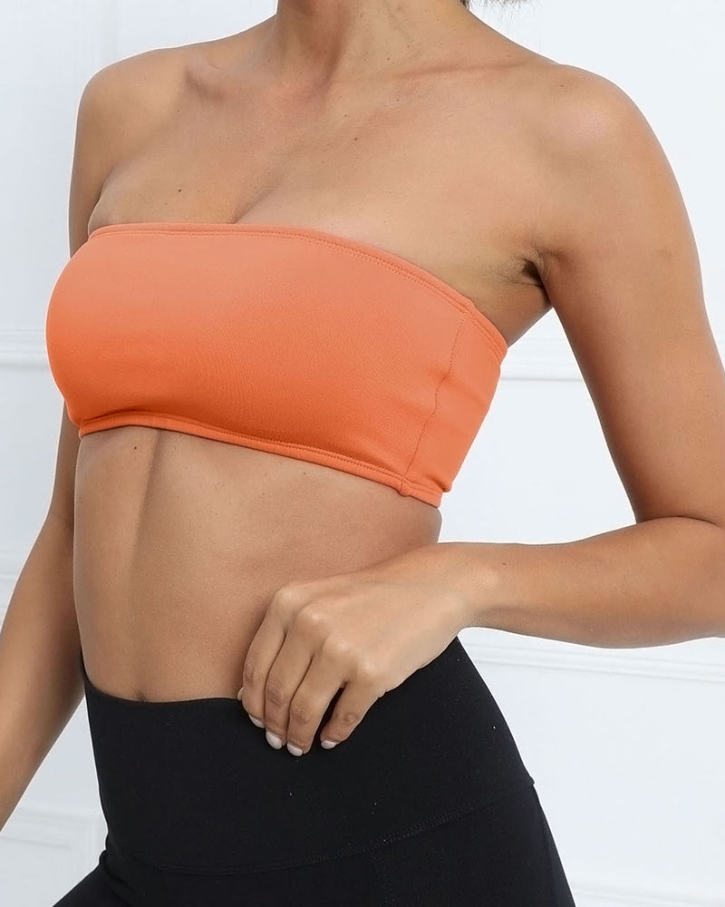 New Strappless One Piece Sports Bra S-L