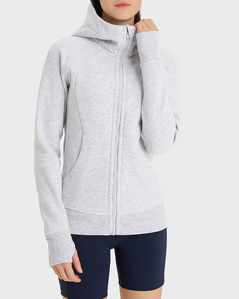 Fall Winter New Thicker Warm Hooded Outdoor Sports Casual Wear Long Sleeve Jacket 4-12