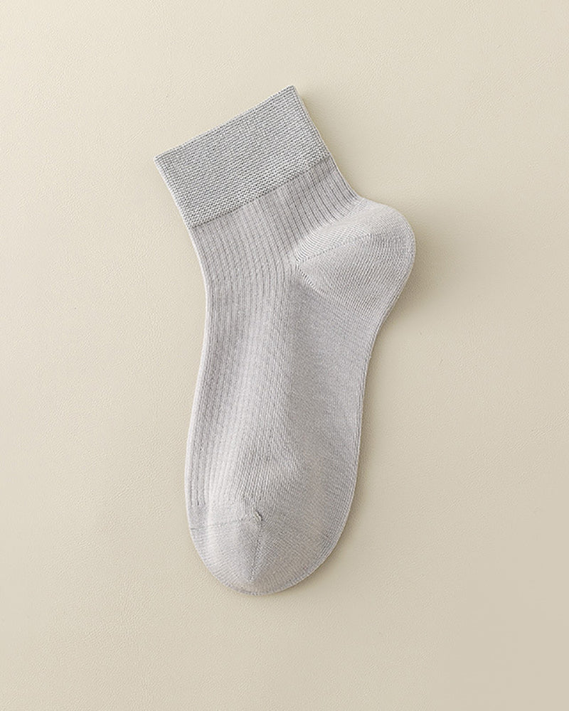 New Sports Socks Women Solid Color Basic Breathable Socks