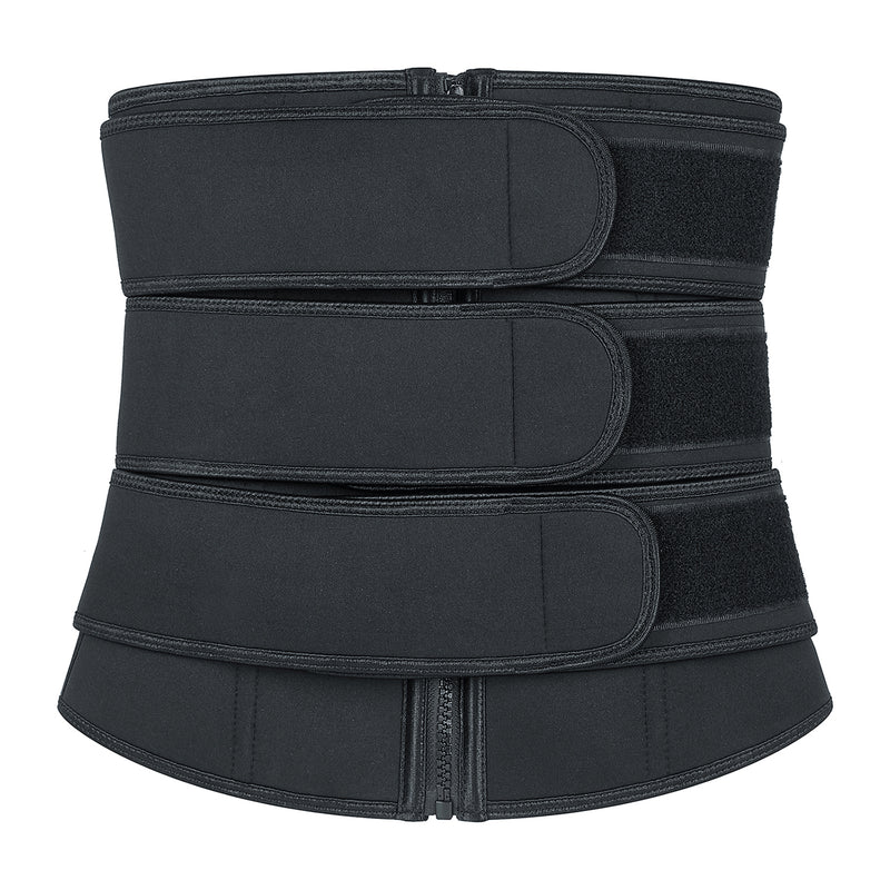 Zippers Reinforce Triple Girdle Corsets