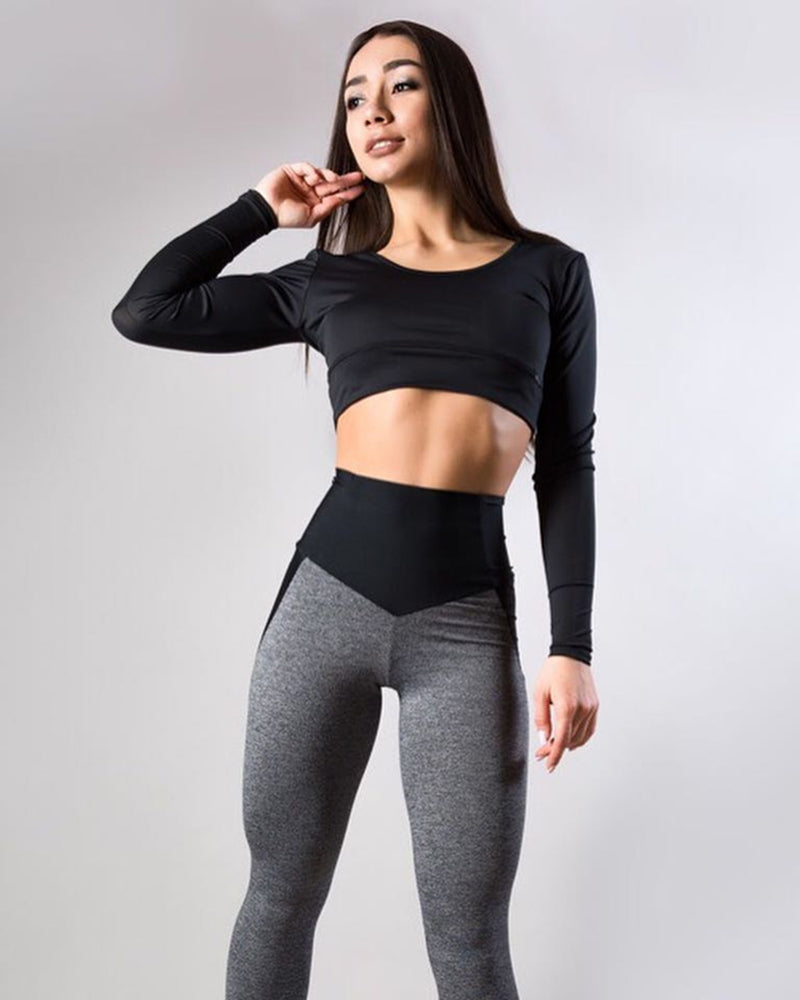 Color Block Fitness Gym Leggings Seamless Yoga Pants