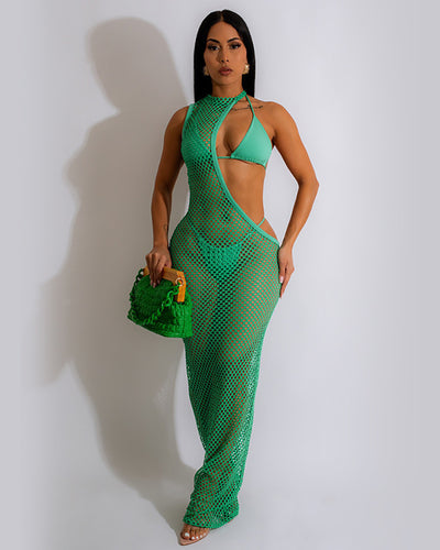 Fishnet Women Beach Dress Not include bikini set