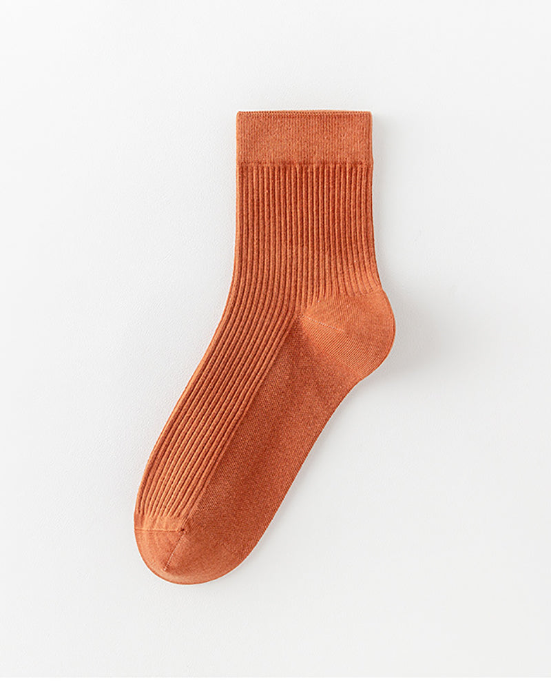 Solid Color Breathable Sports Socks