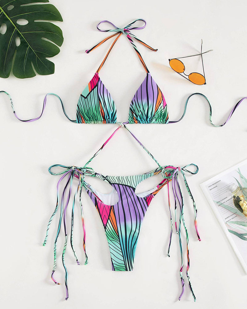 Sexy Brazilan Hot Bikini Set Printed Bikini