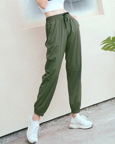 Loose Sports Running Pants Women Summer Thin Fitness Pants indoor Yoga Pants Women Outdoor Bottoms Comfortable Casual Trousers