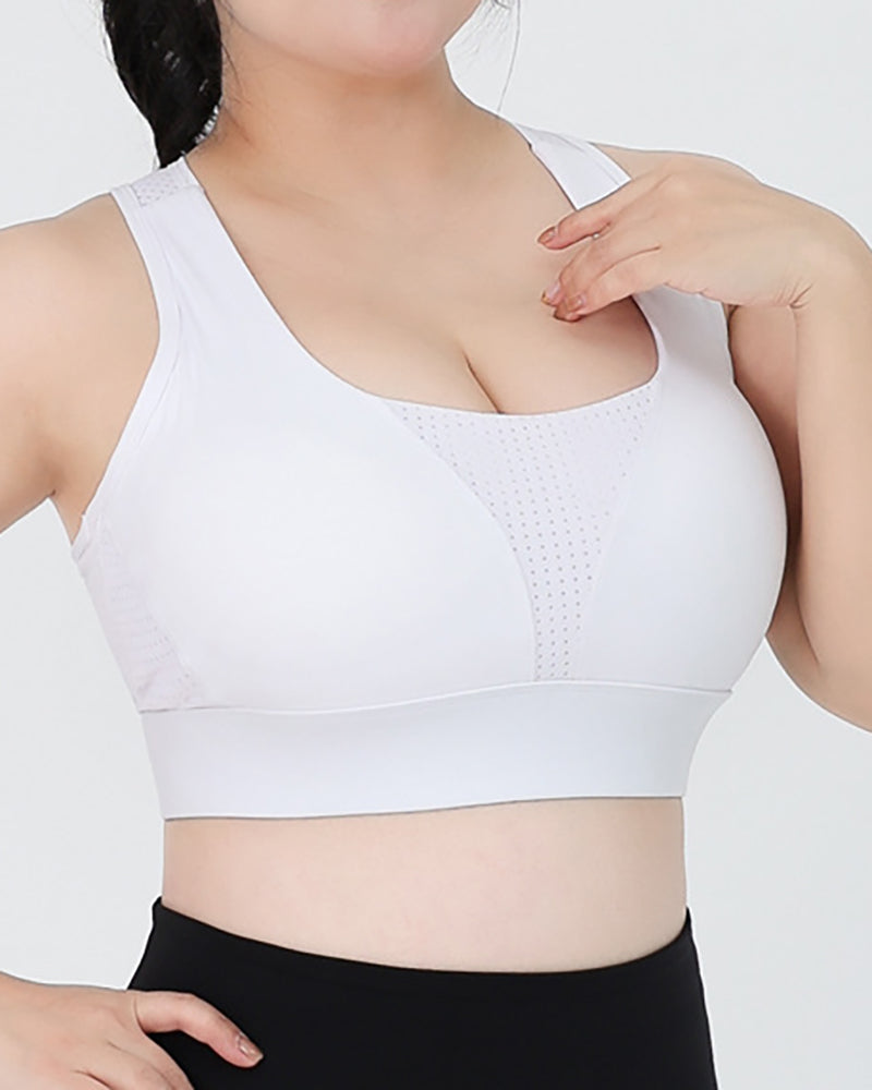 Plus Size Women Breathable Yoga Tops Sportwear Top M-5XL