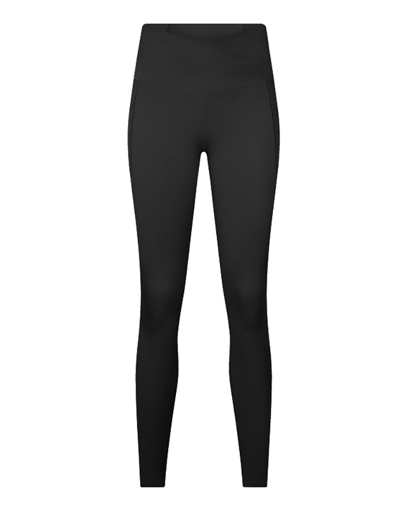 High Criss Waist Women Side Pocket Great Yoga Sport Pants 4-12