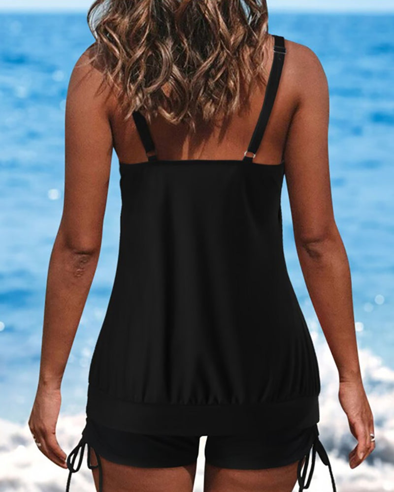 Classical Two-piece Swimsuit Plus Size Swimsuit XL-5XL