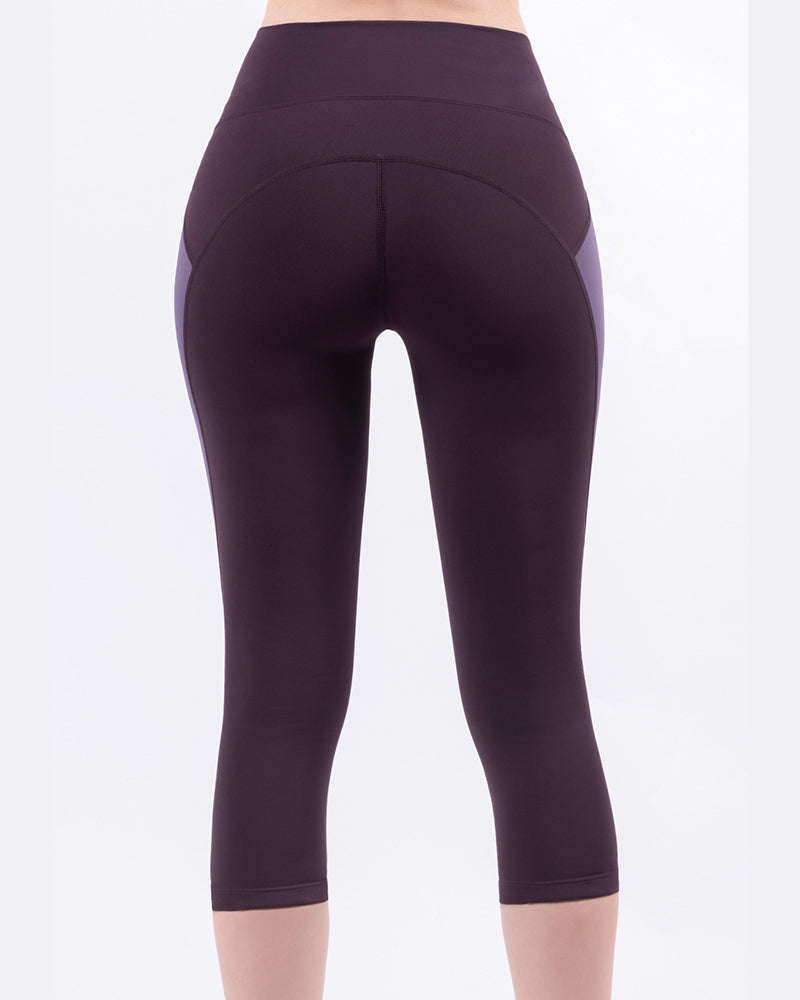 New Yoga Pants Women High Waist Hips Seven Points Tights High-bounce Dry Fitness Pants Running Bottom Sweatpants Summer