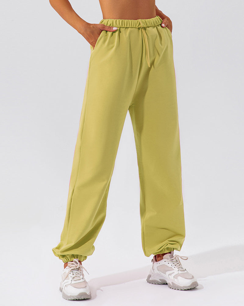 Casual Women Solid Color Cool Women Loose Pants Trousers Joggers S-XL